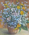 Весенние цветы (2016, х.м., 40x35, арт. 15К.3) - 20 500 ₽
