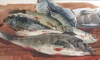 Рыбы (2009, б.акв., 16x26, арт. 42.49) - 3 400 ₽