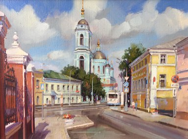 Улица Станиславского (2021, х.м., 30x40, арт. 88К.42) - 11 100 ₽