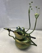 Лягушка-путешественница, шкатулка (2023, смешанная техника, 18x20, арт. 48.19) - 2 200 ₽