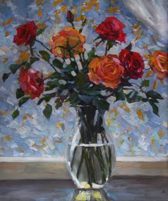 Розы (2012, х.м., 65x55, арт. 35К.13) - 17 000 ₽