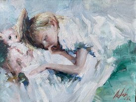 Спящая (2025, х.м., 30x40, арт. 41к114) - 24 000 ₽