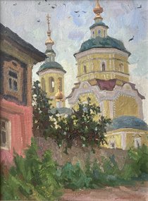 Ильинка. Серпухов (2017, х.м., 40x30, арт. 114к3) - 27 500 ₽