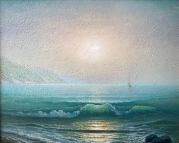 Солнце. Море (2023, х.к.м., 26x32, арт. 138.9) - 14 000 ₽