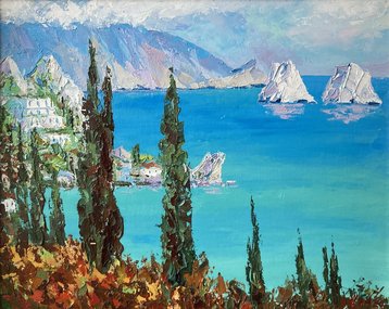 Гурзуф (2016, х.м., 40x50, арт. 76К.13а) - 26 000 ₽