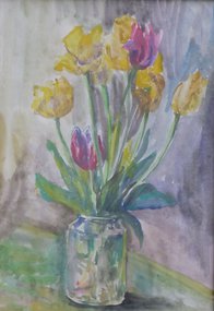 Тюльпаны (2016, б.акв., 20x30, арт. 75.1) - 1 700 ₽