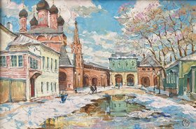 Крутицкое подворье (2012, х.м., 40x60, арт. 13К.34) - 34 000 ₽
