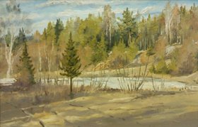 Апрель (2019, х.м., 20x30, арт. 52.03) - 3 250 ₽