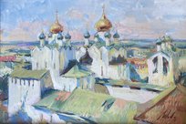 Ростов Великой (2026, смешанная техника, 40x60, арт. 41к139) - 38 000 ₽
