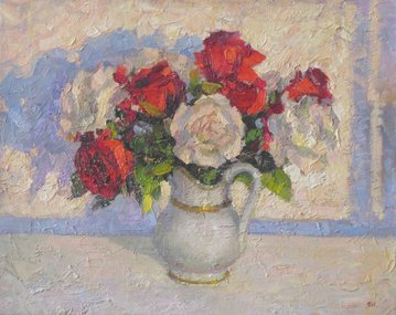 Розы освещенные солнцем (2016, х.м., 40x50, арт. 35.61) - 20 500 ₽
