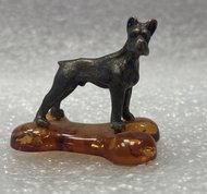 Собака (2024, бронза,амброид, 3.5x4, арт. 7ап33) - 650 ₽