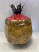 Ваза-гранат горчица (2024, фаянс, 17x11.5, арт. 34п41) - 4 250 ₽