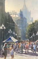 Москва. Арбат (2026, б.акв., 30x21, арт. 14к35) - 7 000 ₽