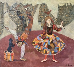 Представление (2000, х.м., 45x50, арт. 116к4) - 34 000 ₽