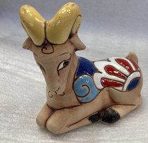 Козел лежит (2025, керамика, 11x11, арт. 12п005) - 800 ₽