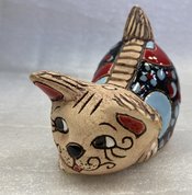 котенок играющий синий (2025, терракота, 7x9, арт. 12п48) - 600 ₽