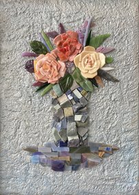 Натюрморт с букетом роз (2026, орг.м., 41x31, арт. 30к5) - 23 800 ₽