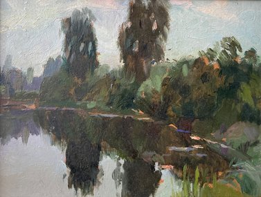 Лесной пруд (1952, х.м., 17x23, арт. 92К.02) - 15 300 ₽