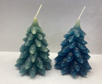 свеча новогодняя елочка (2024, воск, 11x8, арт. 40п45) - 450 ₽