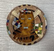 авторская пепельница малая (2026, керамика, 3x9, арт. 12п64) - 800 ₽