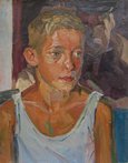 Портрет мальчика в майке (1960, к.м., 47x36, арт. М01.22)