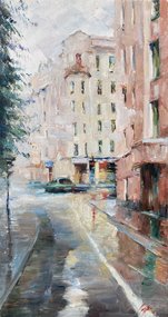 Спиридоновский переулок. Москва (2026, х.м., 42x22.5, арт. 41к126) - 25 500 ₽