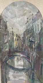 Туман. Венеция (2001, б,гуашь, 40x24, арт. 76.007) - 5 100 ₽