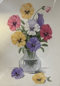 Анютины глазки (2026, б.акв., 40x30, арт. 94к21) - 2 000 ₽