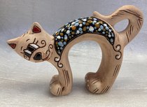 кот выгибается (2025, терракота, 12x16, арт. 12п46) - 900 ₽
