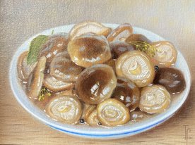 Грибочки (2026, х.м., 14.5x20, арт. 105к24) - 14 000 ₽