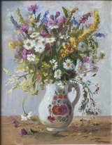Полевые цветы (2015, х.к.м., 50x40, арт. 83К.02) - 17 000 ₽