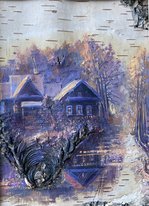 Утро (2019, береста,масло, 20x15, арт. 52к41) - 5 600 ₽