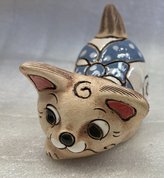 котенок играющий голубой (2025, терракота, 7x9, арт. 12п47) - 600 ₽