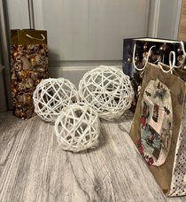 Светильник шар (2025, пряжа, 22x22, арт. 40п47) - 1 000 ₽