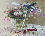 Полевые цветы (2018, х.акр., 40x59, арт. 5.23) - 8 500 ₽