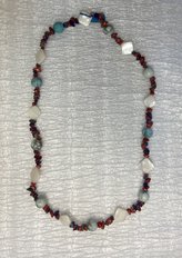 бусы из натуральных камней (бирюза, лазурит,парламутр,коралл) (год не указан, камень, , арт. 28п6) - 1 400 ₽