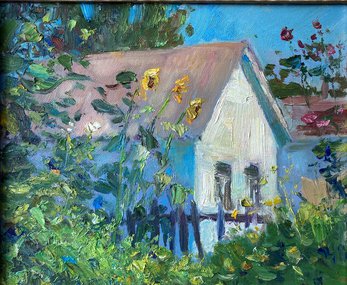 Домик в Феодосии (2020, х.м., 24x30, арт. 100.11) - 8 500 ₽