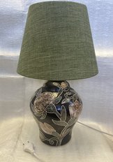 Лампа черная "Время пионов" (2024, керамика, 42x11, арт. 29п.х21) - 23 000 ₽