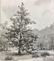 дерево №1 (2022, б.акв., 10x9, арт. 42.65) - 1 400 ₽