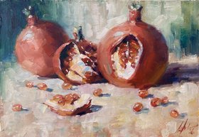 Гранаты (2026, х.м., 28x40, арт. 41к124) - 26 500 ₽