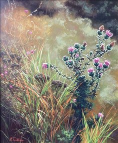 Чертополох (2025, х.м., 60x50, арт. 103к15) - 29 000 ₽