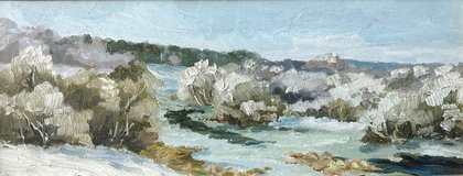 Вщиж зимой (2011, х.орг.м., 11x29, арт. 81.03) - 3 200 ₽