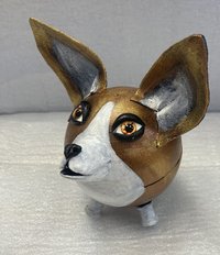 Корги шкатулка (2025, смешанная техника, 13x9, арт. 48п42) - 2 600 ₽