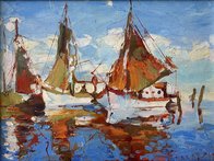 Лодки (2019, орг.м., 17x24, арт. 90.4) - 4 300 ₽