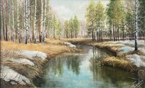 Весенние воды (2023, х.м., 53x82, арт. 106к6) - 20 000 ₽