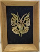 Мотылек зеленый (год не указан, макраме, 15x11, арт. 40п29) - 1 500 ₽