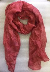 шарф "Коралловый риф" (2023, шелк г.б., 180x40, арт. 28п3) - 1 500 ₽