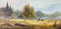 Осенний пейзаж (2015, х.м., 30x60, арт. 47.7) - 12 000 ₽