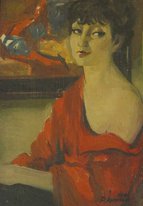 Портрет официантки (1991, х.м., 50x35, арт. 30К.01) - 34 000 ₽