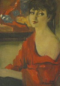 Портрет официантки (1991, х.м., 50x35, арт. 30.01) - 34 000 ₽